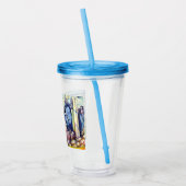 Hij hoorde wat ik zag acryl drinkbeker (Links)