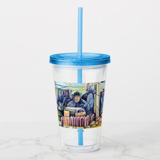 Hij hoorde wat ik zag acryl drinkbeker (Voorkant)
