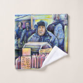 Hij hoorde wat ik zag bad handdoek (Wasdoekje)
