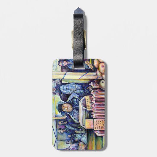 Hij hoorde wat ik zag bagagelabel (Achterkant verticaal)