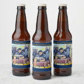Hij hoorde wat ik zag bier etiket (Flessen)