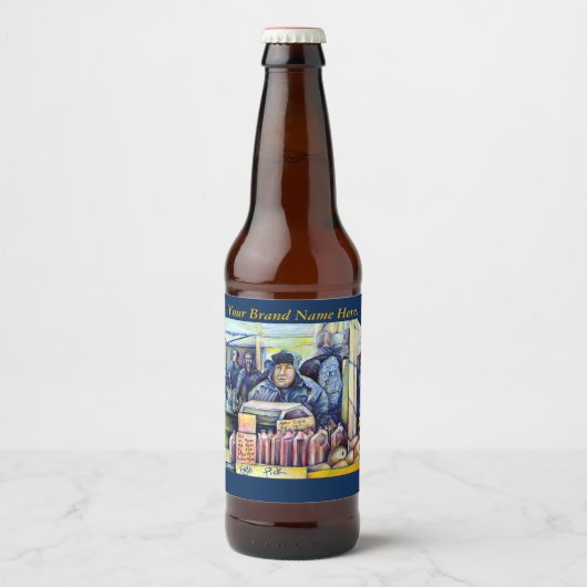 Hij hoorde wat ik zag bier etiket (Voorkant)
