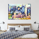 Hij hoorde wat ik zag canvas afdruk (Insitu (Slaapkamer))