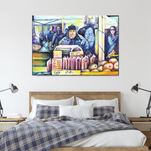 Hij hoorde wat ik zag canvas afdruk (Insitu (Slaapkamer))