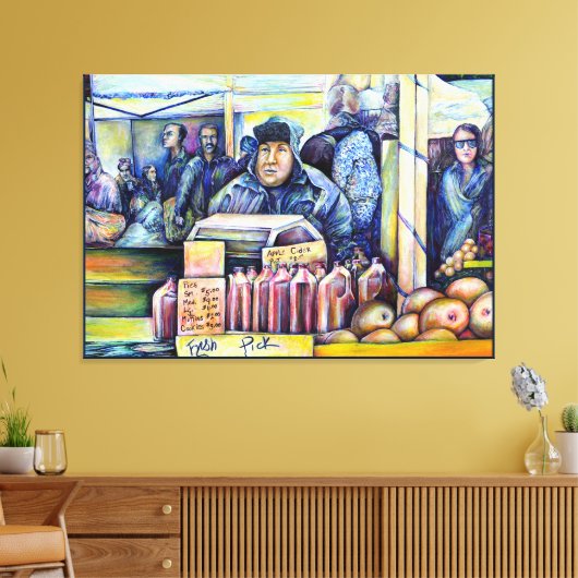 Hij hoorde wat ik zag canvas afdruk (Insitu (Woonkamer))