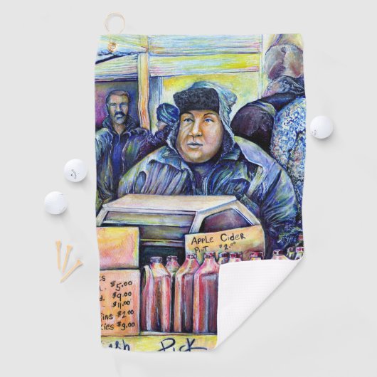 Hij hoorde wat ik zag golfhanddoek (Insitu)