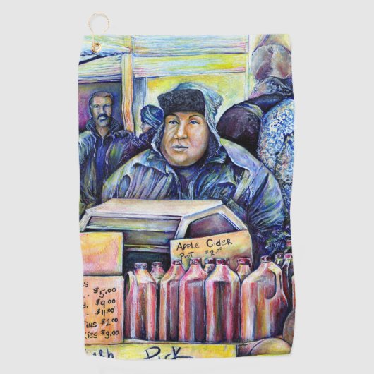 Hij hoorde wat ik zag golfhanddoek (Voorkant)