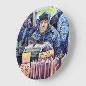 Hij hoorde wat ik zag grote klok (Hoek)