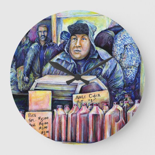 Hij hoorde wat ik zag grote klok (Voorkant)