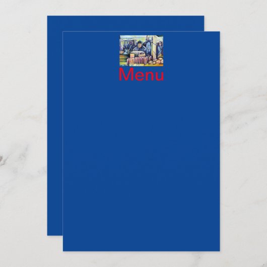 Hij hoorde wat ik zag menu (Voorkant / Achterkant)