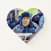 Hij hoorde wat ik zag notitieboek (Achterkant)