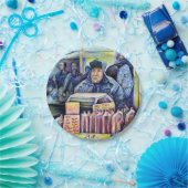 Hij hoorde wat ik zag papieren bordje (Feest)