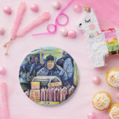 Hij hoorde wat ik zag papieren bordje (Feest)