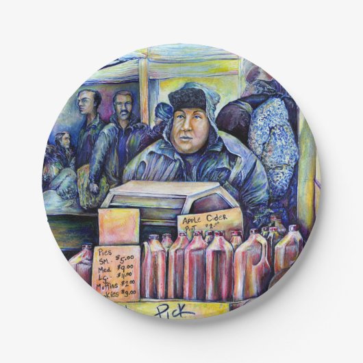 Hij hoorde wat ik zag papieren bordje (Voorkant)