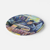 Hij hoorde wat ik zag papieren bordje (Gekanteld)