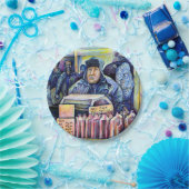 Hij hoorde wat ik zag papieren bordje (Feest)