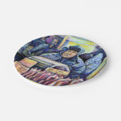 Hij hoorde wat ik zag papieren bordje (Gekanteld)