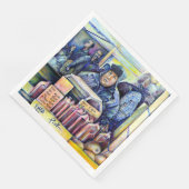 Hij hoorde wat ik zag servet (Hoek)