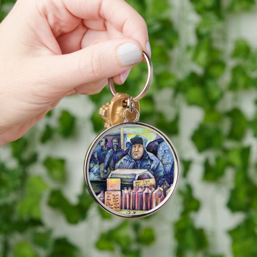 Hij hoorde wat ik zag sleutelhanger (Hand)