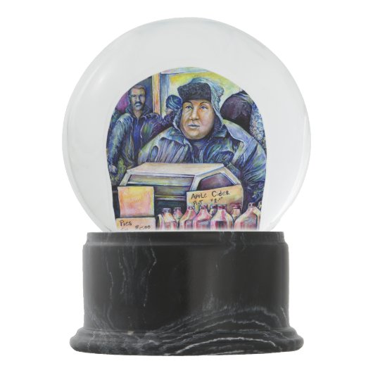 Hij hoorde wat ik zag sneeuwbol (Achterkant)