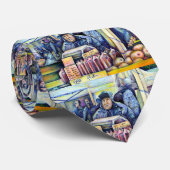 Hij hoorde wat ik zag stropdas (Opgerold)