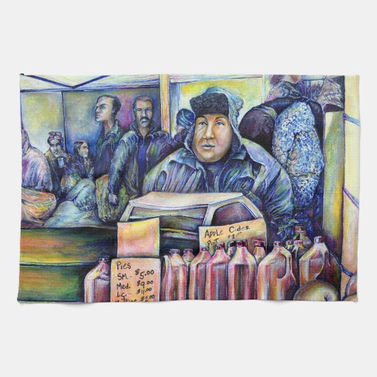 Hij hoorde wat ik zag theedoek (Horizontaal)