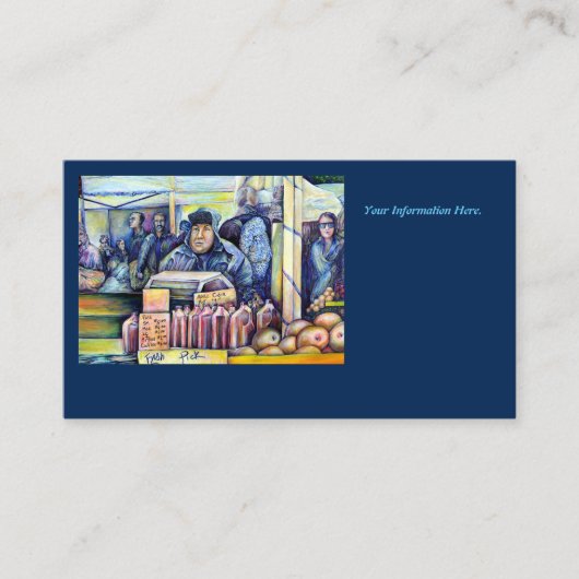 Hij hoorde wat ik zag visitekaartje (Voorkant)