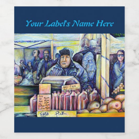 Hij hoorde wat ik zag wijn etiket (Enkel label)