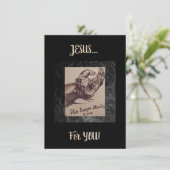 "Hij houdt bloederige liefde" Flat Kaart (Staand voorkant)