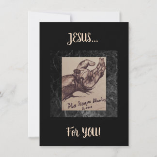 "Hij houdt bloederige liefde" Flat Kaart