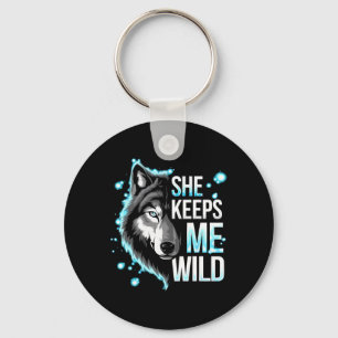 Hij Houdt Me Veilig Zij Houdt Me Wild Trend Koel V Sleutelhanger