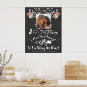 Hij houdt mijn hartenbonnetje mee. poster (Keuken)