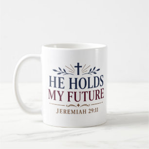 Hij Houdt Mijn Toekomst Bijbel Citaten Inspiratie Koffiemok