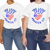 Hij houdt ook van Jezus en Amerika Tri-Blend Shirt