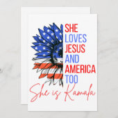 Hij houdt ook van Jezus en Amerika. Zij is Kamala. Kaart (Voorkant / Achterkant)