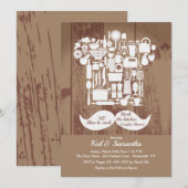 Hij houdt van Cook Couples Vrijgezellenfeest Kaart (Voorkant / Achterkant)