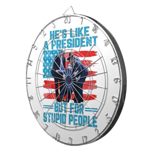 Hij houdt van een President Dartbord (Voorkant Rechts)