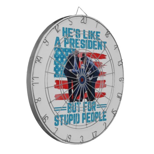 Hij houdt van een President Dartbord (Voorkant Links)