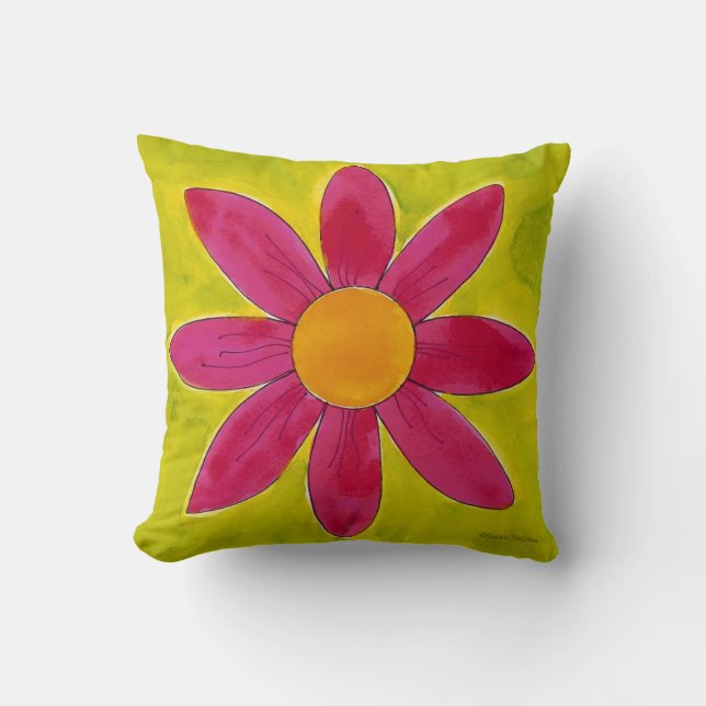 Hij houdt van me Daisy - Pillow Kussen (Voorkant)