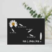 Hij houdt van me weddenschappen met RSVP Kaart (Staand voorkant)