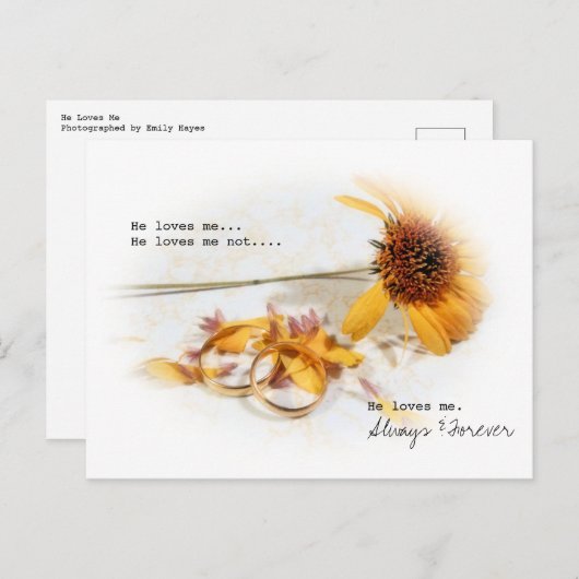 Hij houdt van mij briefkaart (Voorkant / Achterkant)