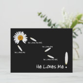 Hij houdt van mijn bruiloft kaart (Staand voorkant)