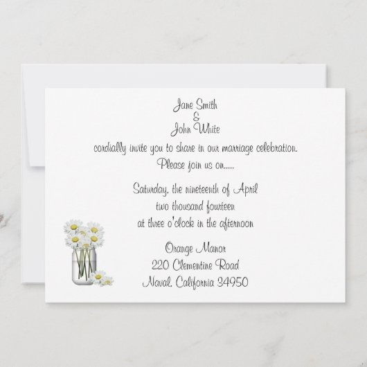 Hij houdt van mijn bruiloft kaart (Achterkant)