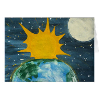 Hij hung de zon en de maan