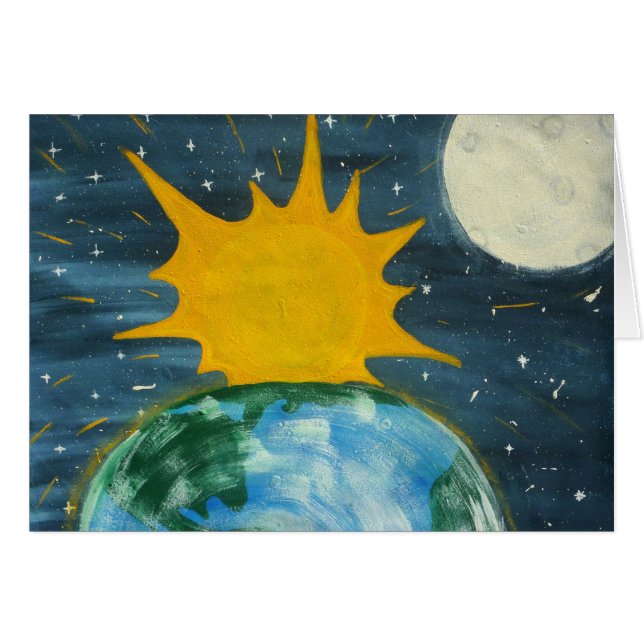 Hij hung de zon en de maan (Voorkant Horizontaal)