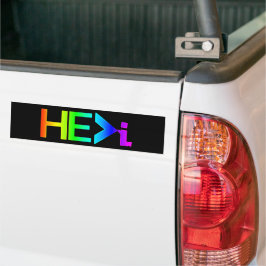 HIJ>I KNIELING BIDDEN - HIJ is groter dan in RNB Bumpersticker
