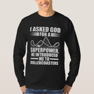 hij introduceerde me aan achtbanen achtbanen t-shirt