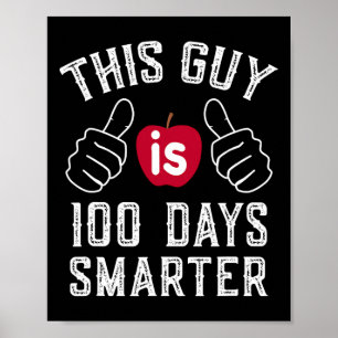 Hij is 100 dagen slimmer op school poster