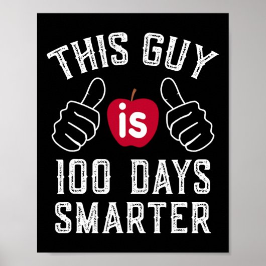 Hij is 100 dagen slimmer op school poster (Voorkant)