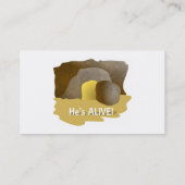 Hij is Alive. Visitekaartje (Achterkant)